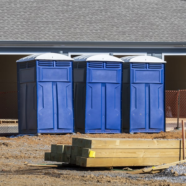 are there any restrictions on what items can be disposed of in the porta potties in Hoffman